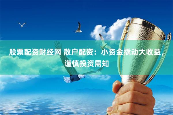股票配资财经网 散户配资：小资金撬动大收益，谨慎投资需知